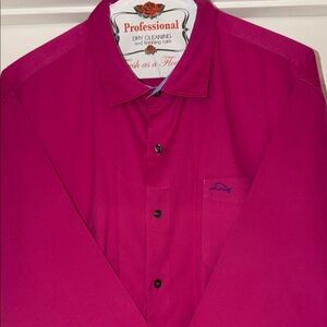 Tommy Bahama Vibrant Fuchsia Dress Shirt
